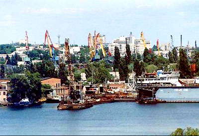 The harbor of Kherson, Commercial Sea Port